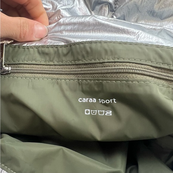 caraa sport women’s silver pink puffer shoulder bag new L70-19 - Picture 5 of 5